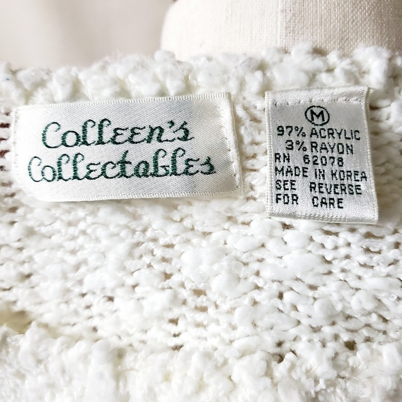 VINTAGE | Colleen's Colectibles Floral Sweater sz M - Picture 5 of 6